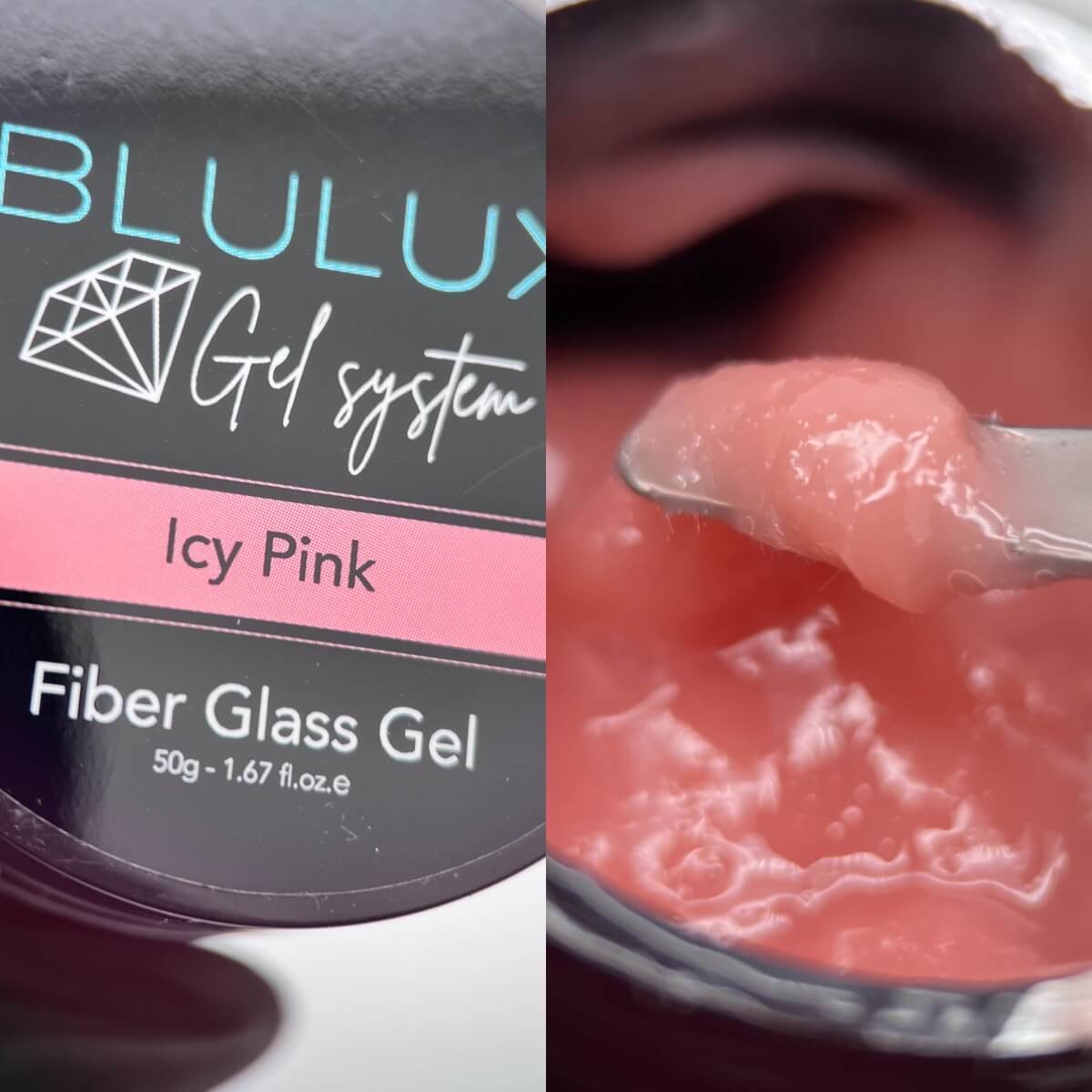Fiber Glass Gel Icy Pink 50g