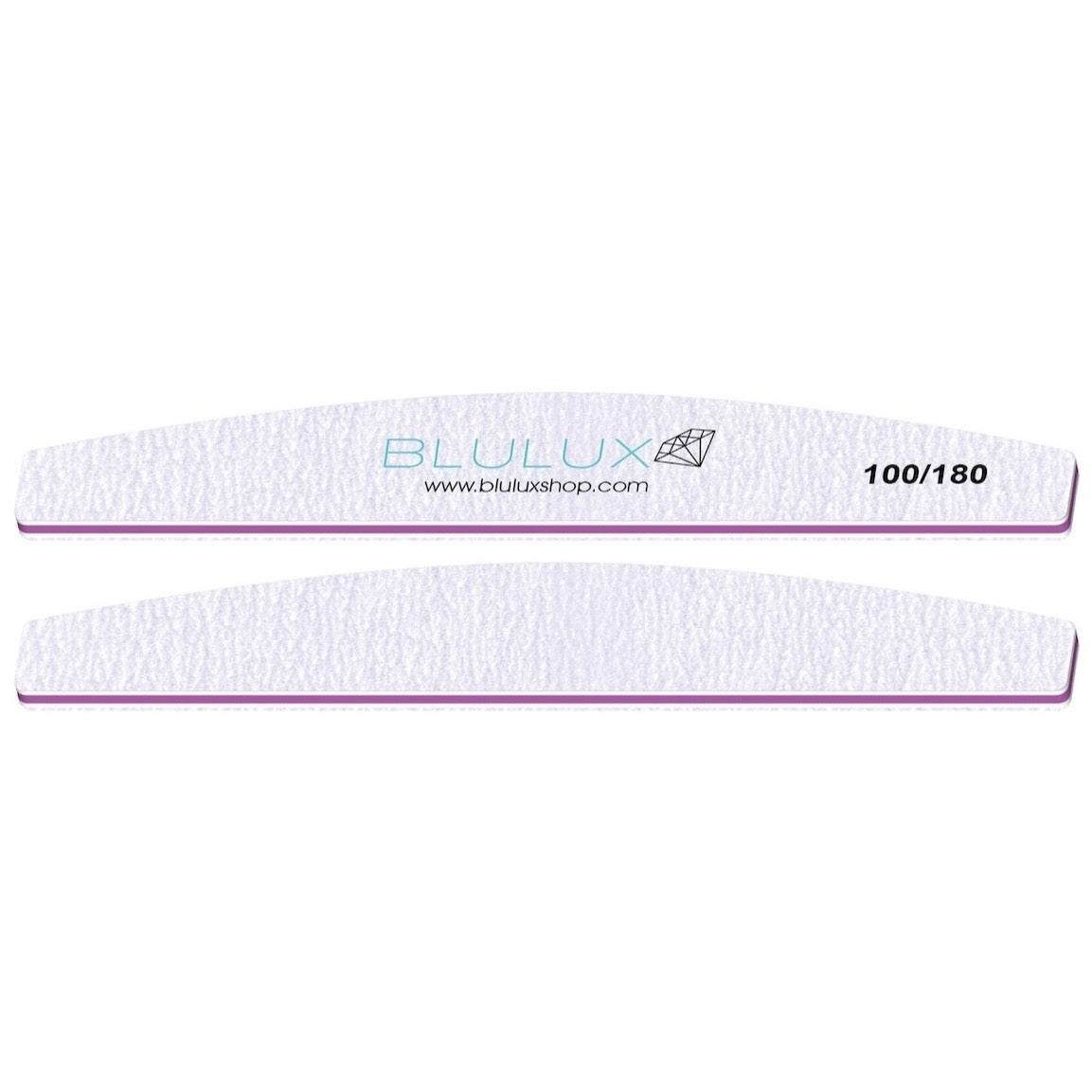 BLULUX Nail Files 100/180 grid pack of 10