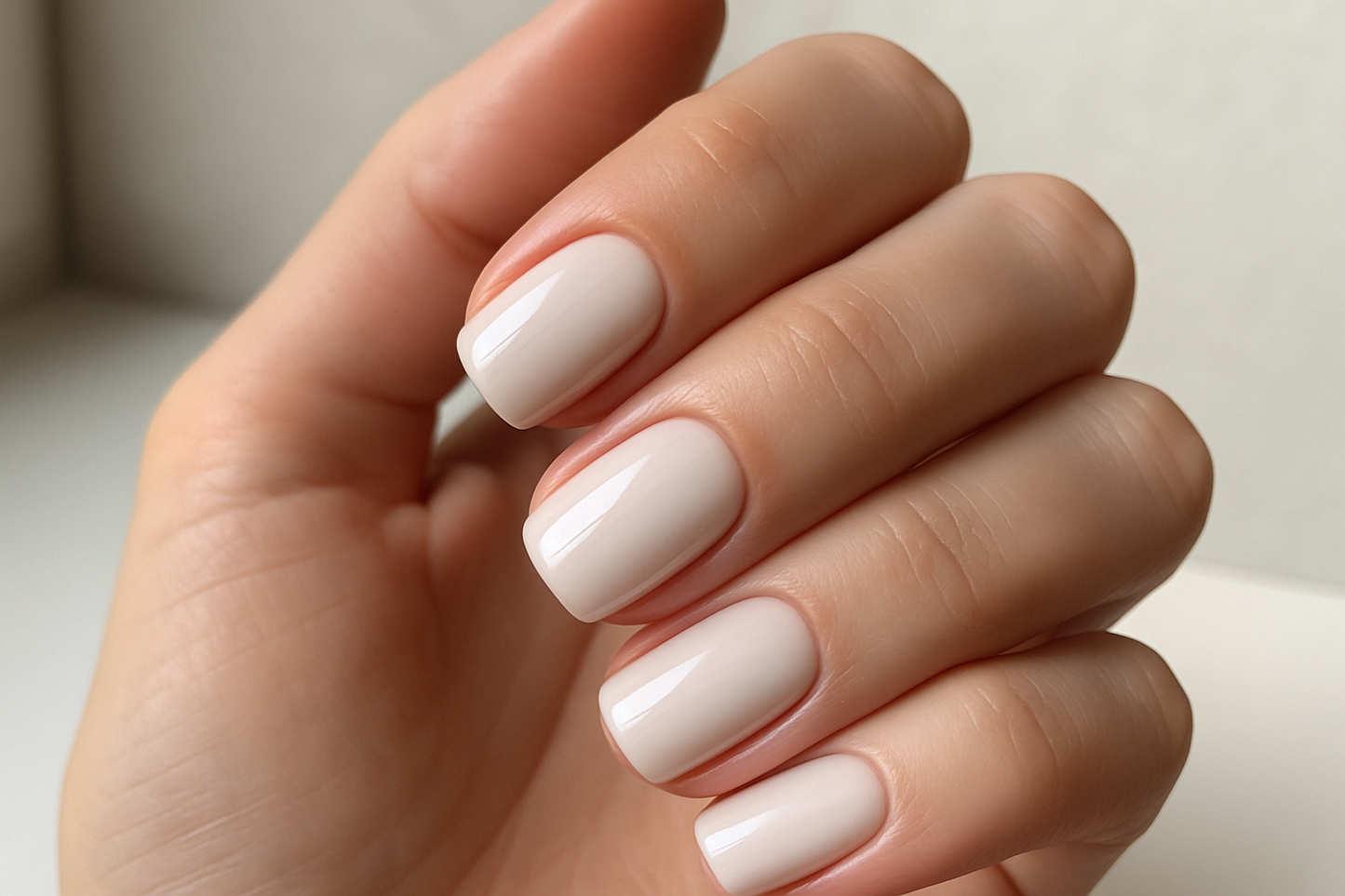 MILKY COLOUR NAILS