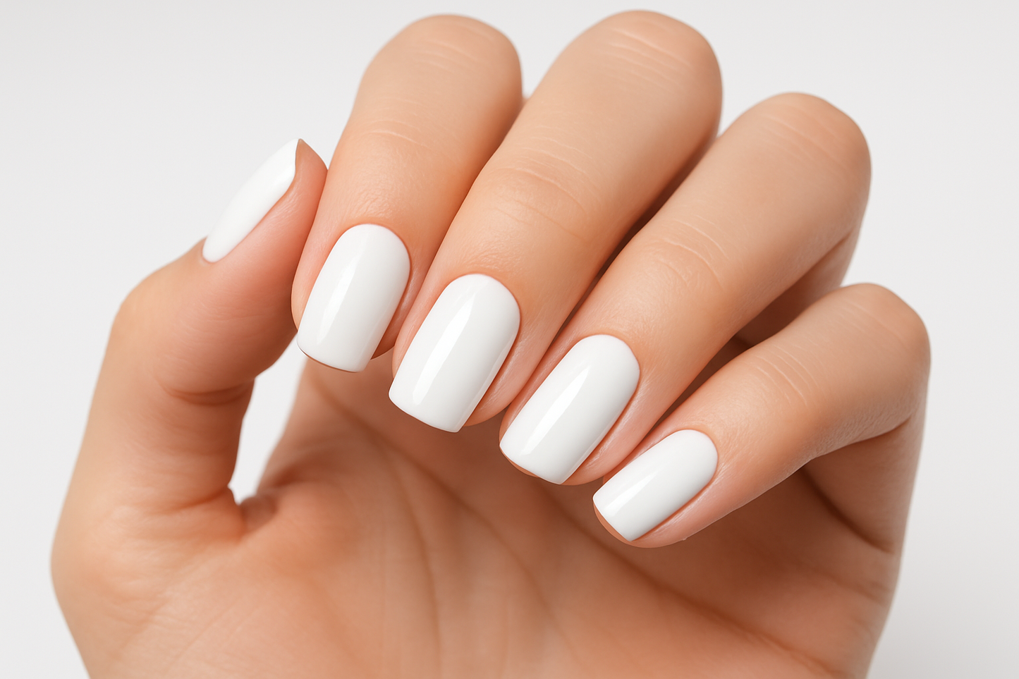 nails extreme white color,