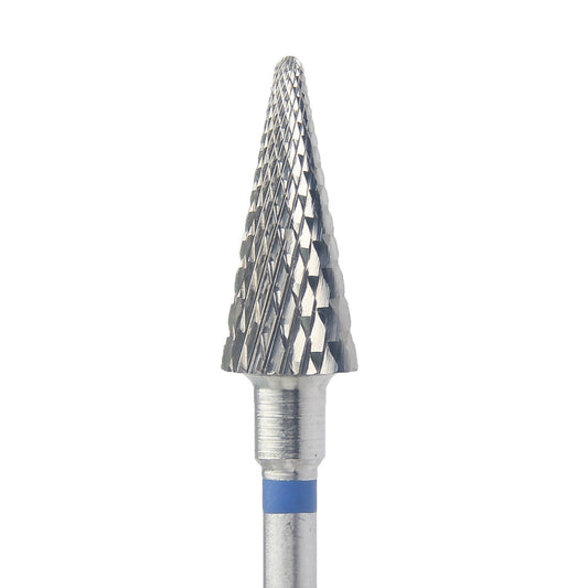 Taper milling cutter with medium cross cut