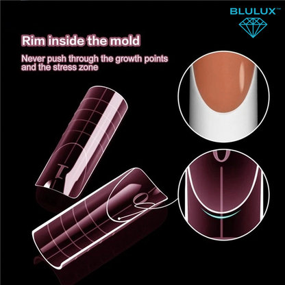 Arched Square 3D French Tip Dual Forms