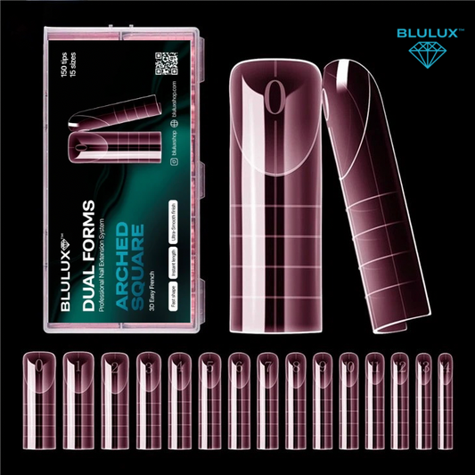 Arched Square 3D French Tip Dual Forms