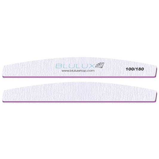 BLULUX Nail Files 100/180 grid pack of 10