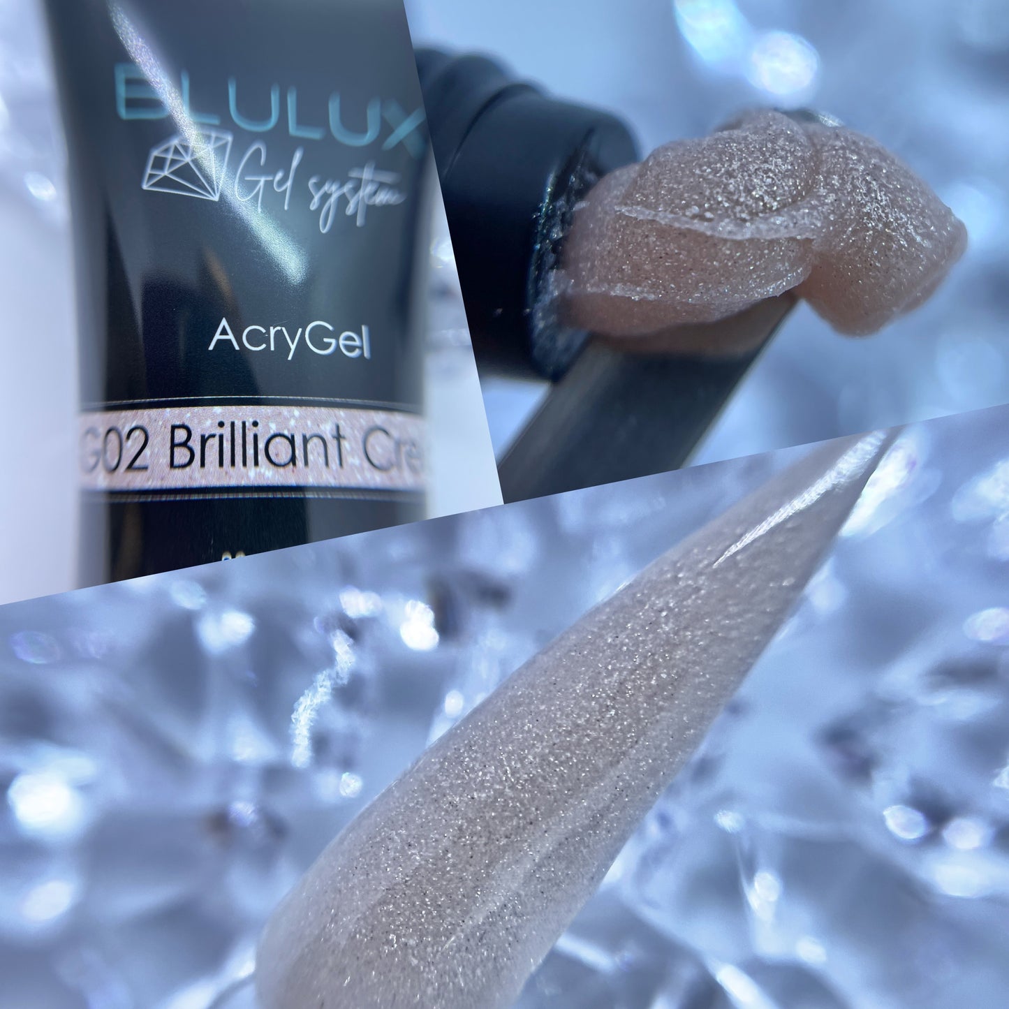 Blulux Acrygel G02 Brilliant Cream 30g