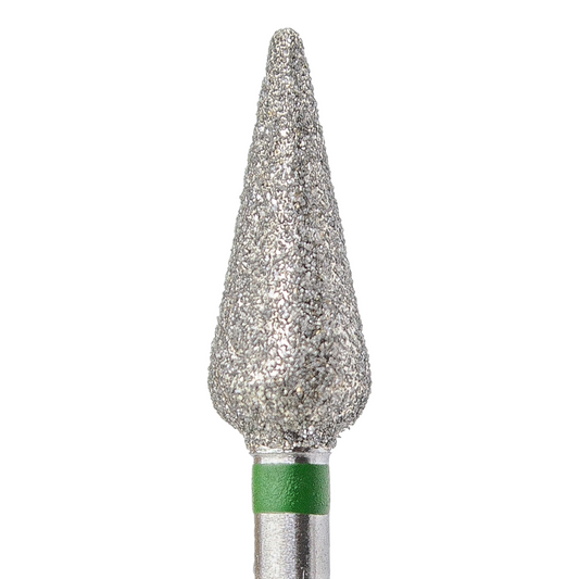 Diamond cutter droplet with rounded end green